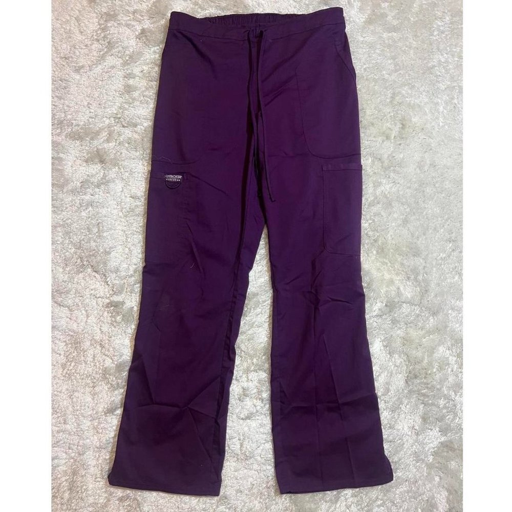 Cherokee Authentic Workwear Eggplant scrub pants
